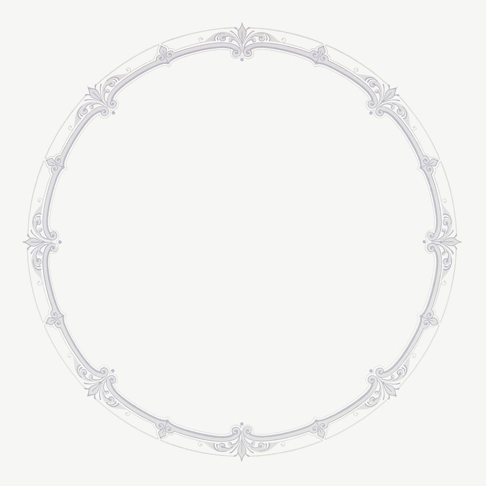 Gray ornate frame psd. Remixed by rawpixel.