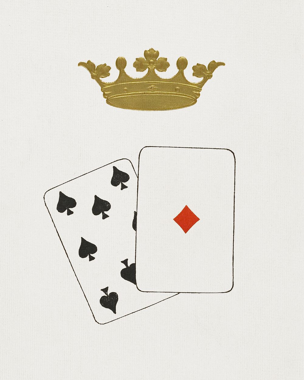 Play cards (1912), vintage illustration. Original public domain image from Carnavalet Museum. Digitally enhanced by rawpixel.