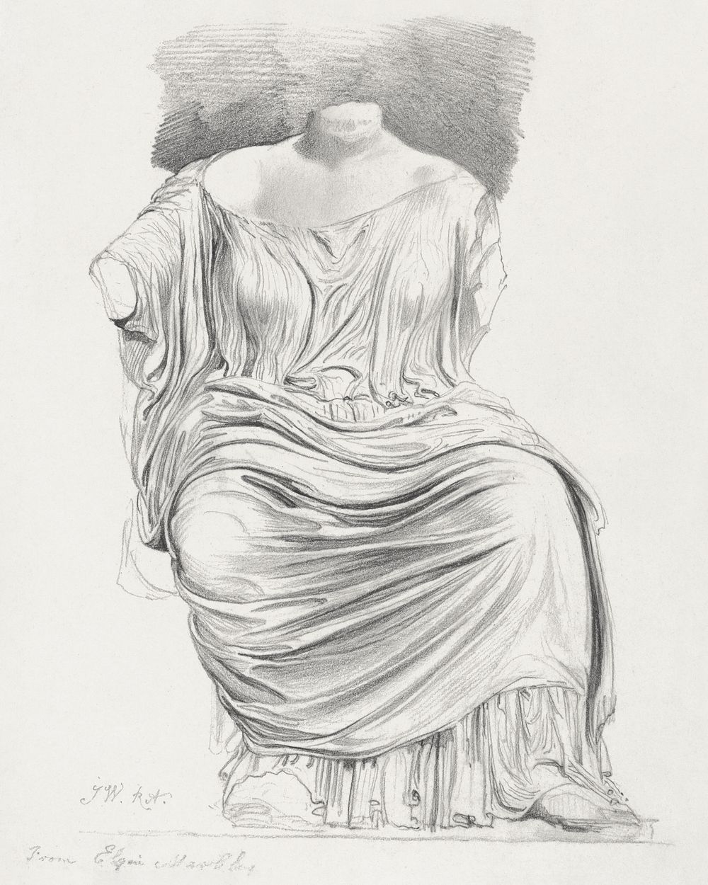 Study of Sculpture: from the Elgin Marbles (1769–1859) by James Ward. Original public domain image from Yale Center for…