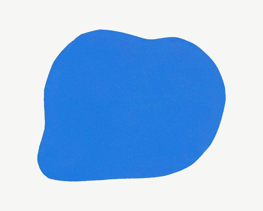 Blue blob shape psd. Remixed by rawpixel. 