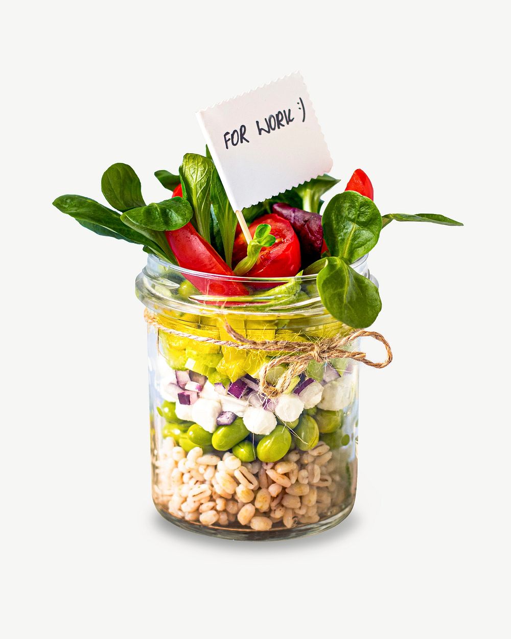 Salad jar healthy food psd Premium PSD rawpixel