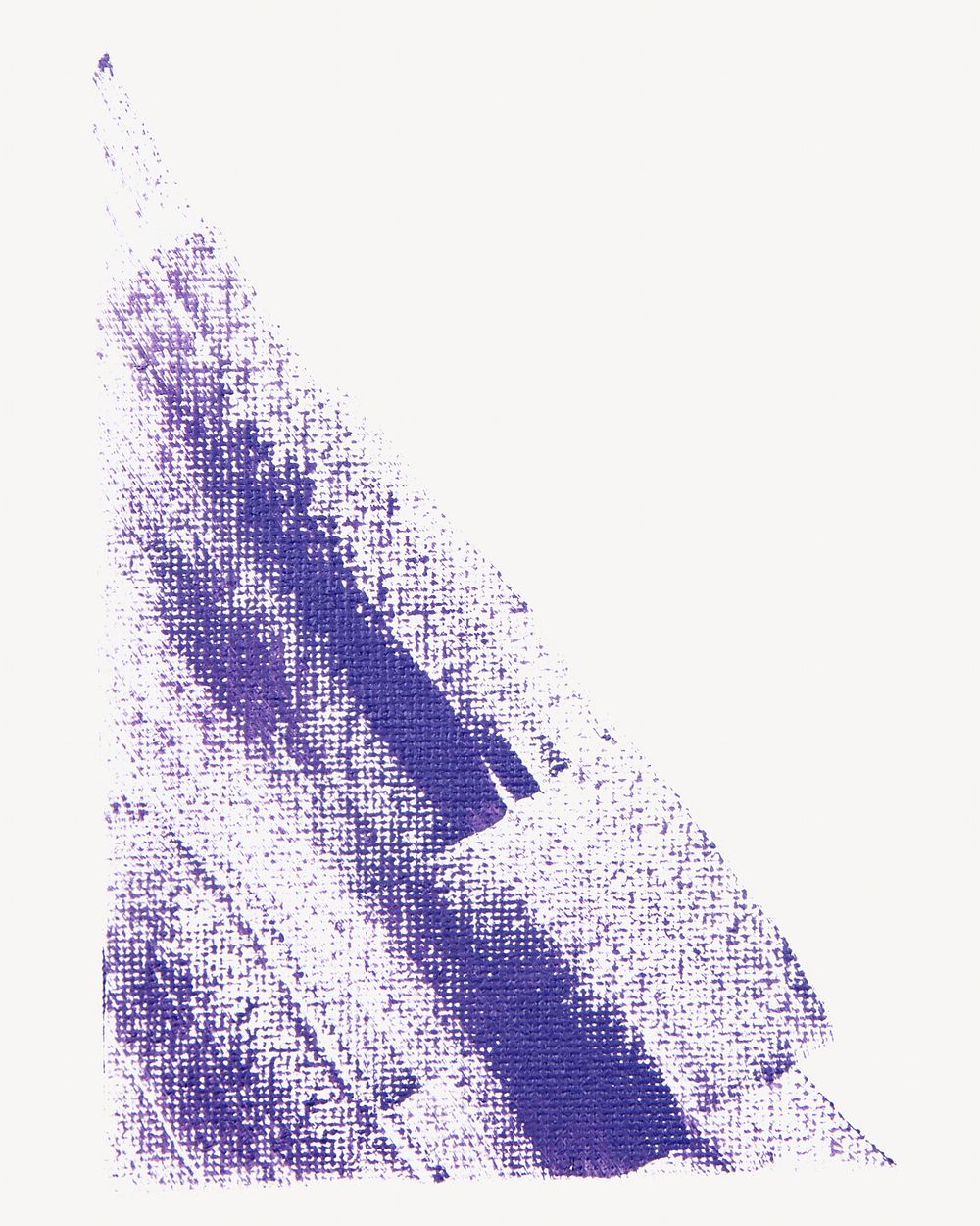 Purple brush stroke collage element