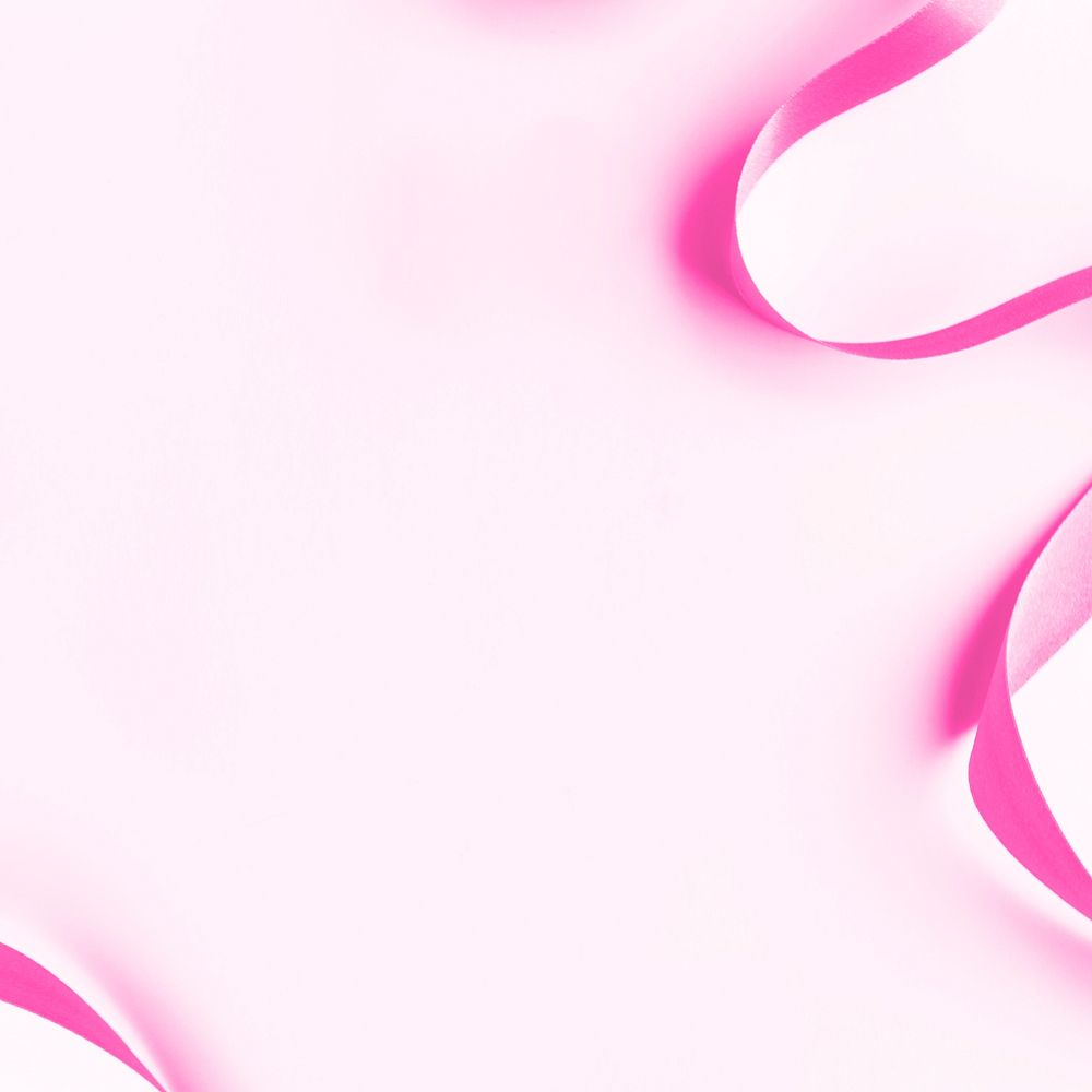 Breast cancer awareness background, pink ribbon border