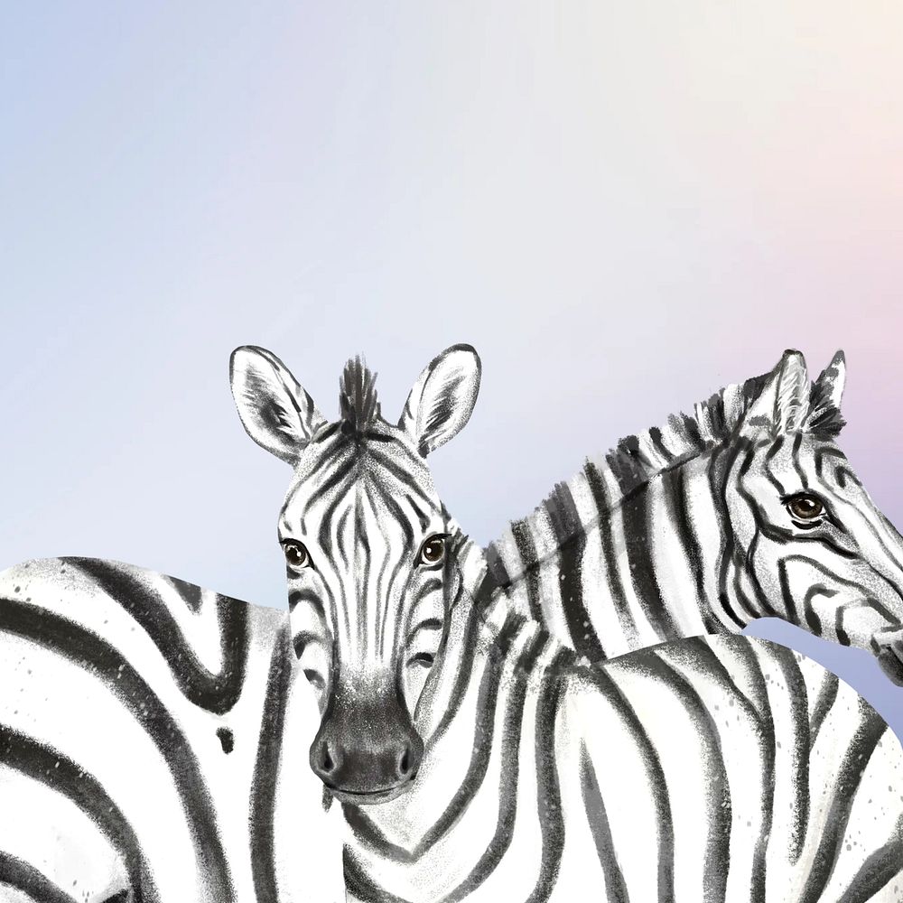 Cute zebra background, paper texture design