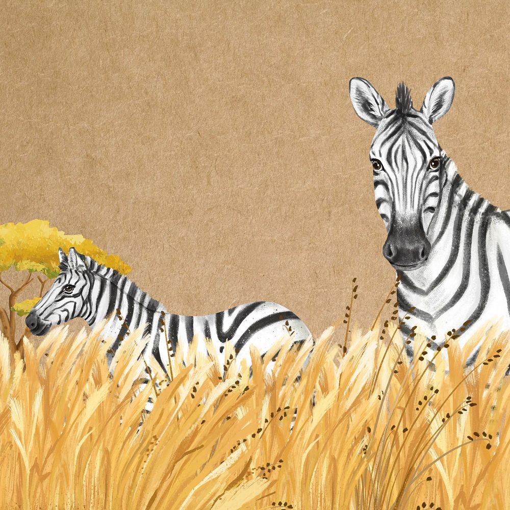 Cute zebra background, brown design