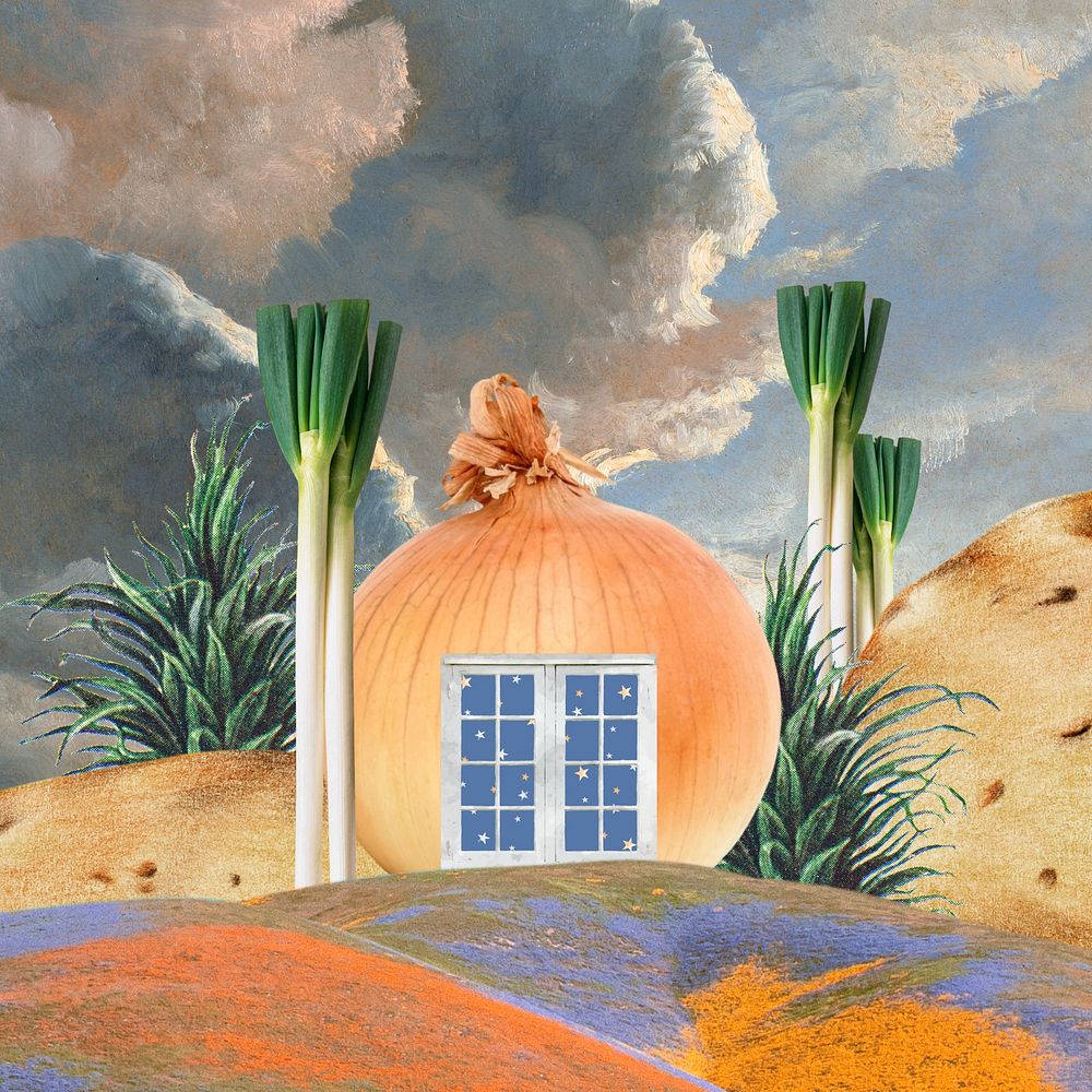 Aesthetic vegetable house background