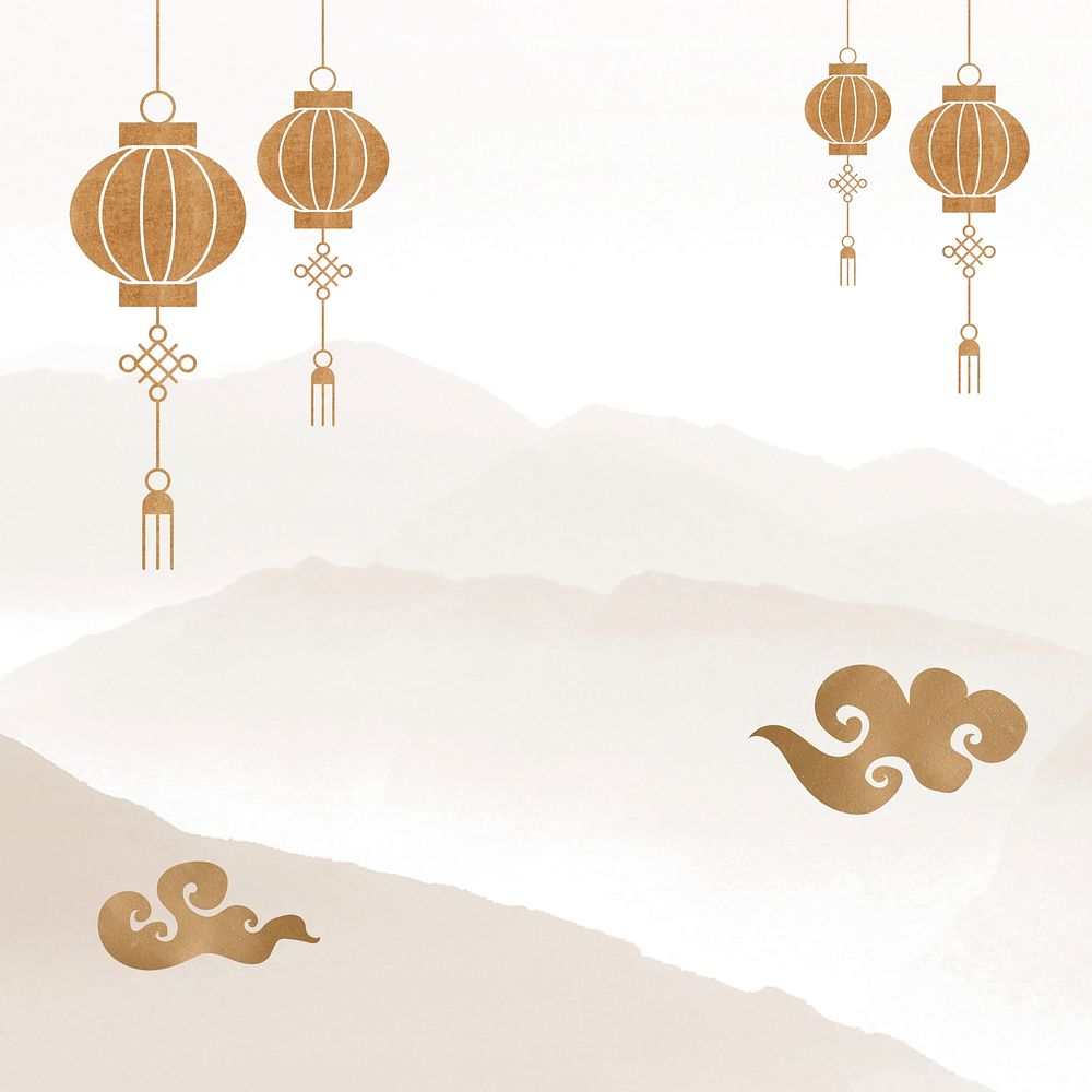 Brown aesthetic oriental background