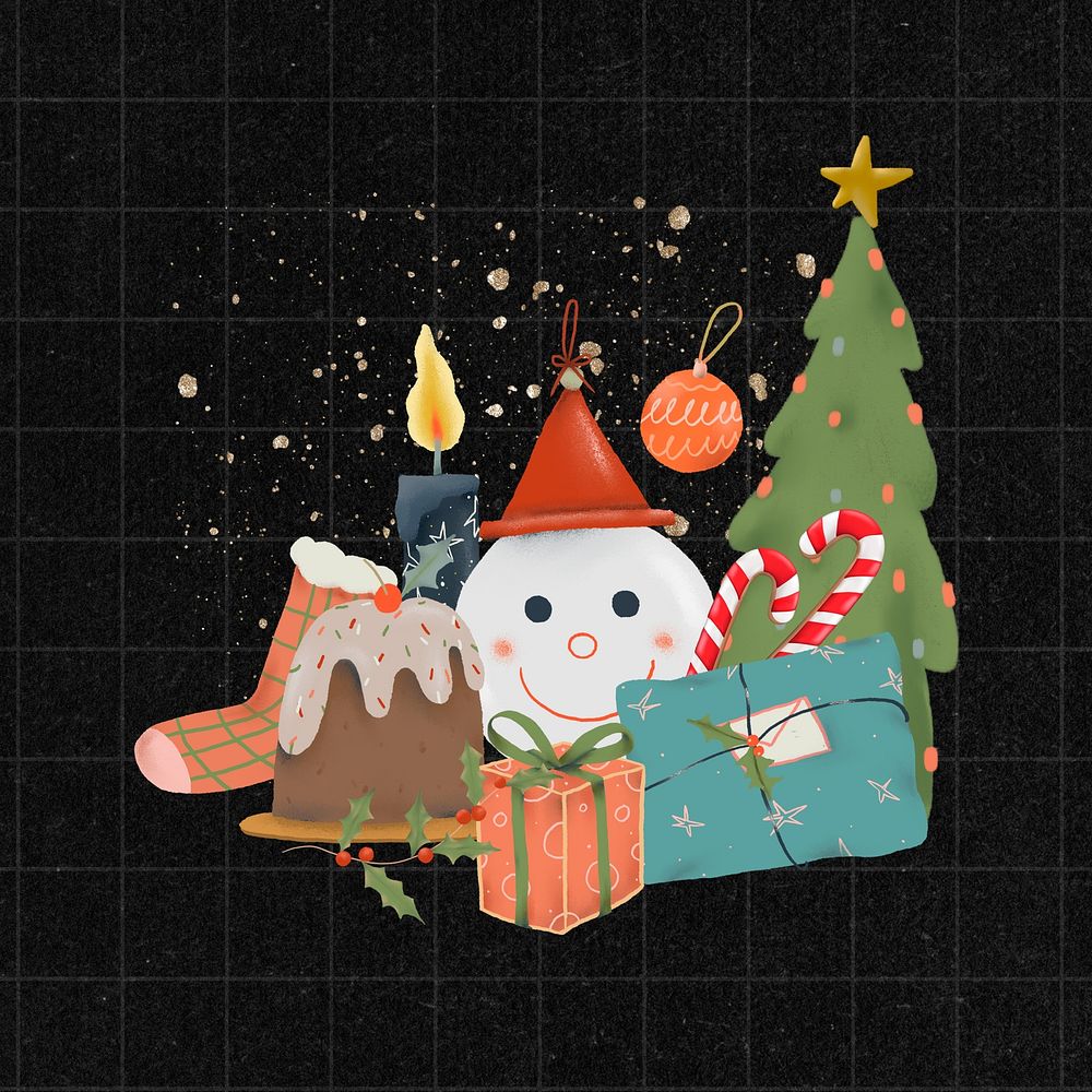 Christmas background, festive Xmas design 