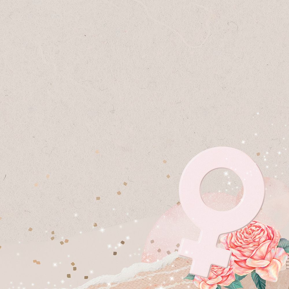 Women's Day celebration background, floral aesthetic