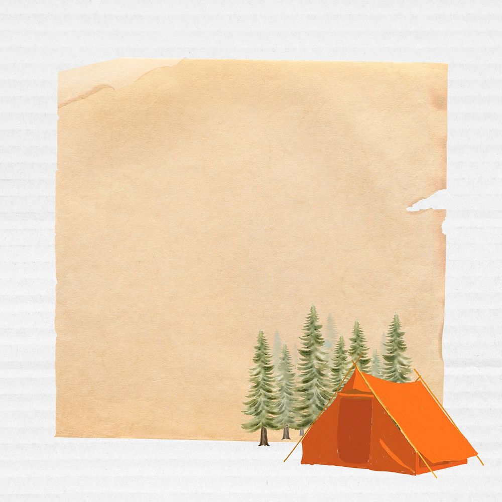 Camping aesthetic note paper, travel | Premium Photo - rawpixel