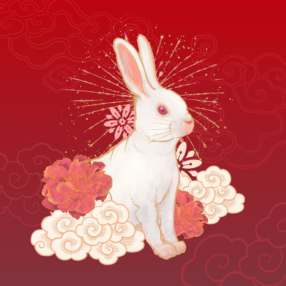 Oriental red rabbit, Chinese zodiac animal
