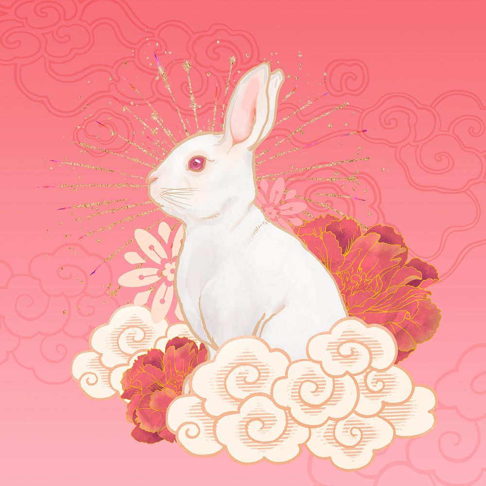 Oriental pink rabbit, Chinese zodiac animal