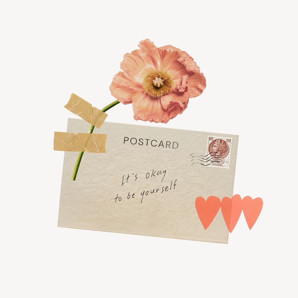 Flower post card, Valentine's graphic