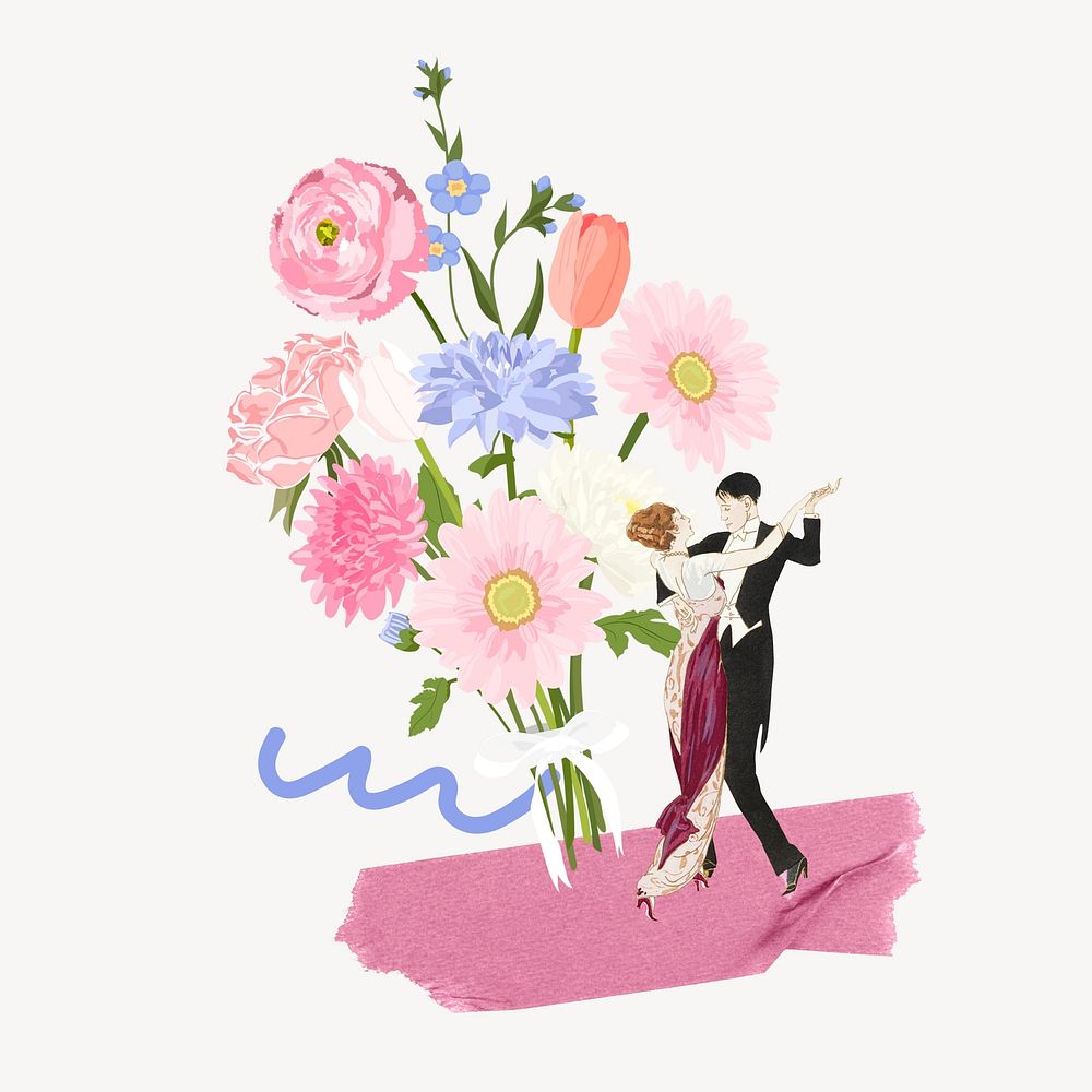 Flower bouquet, Valentine's Day graphic