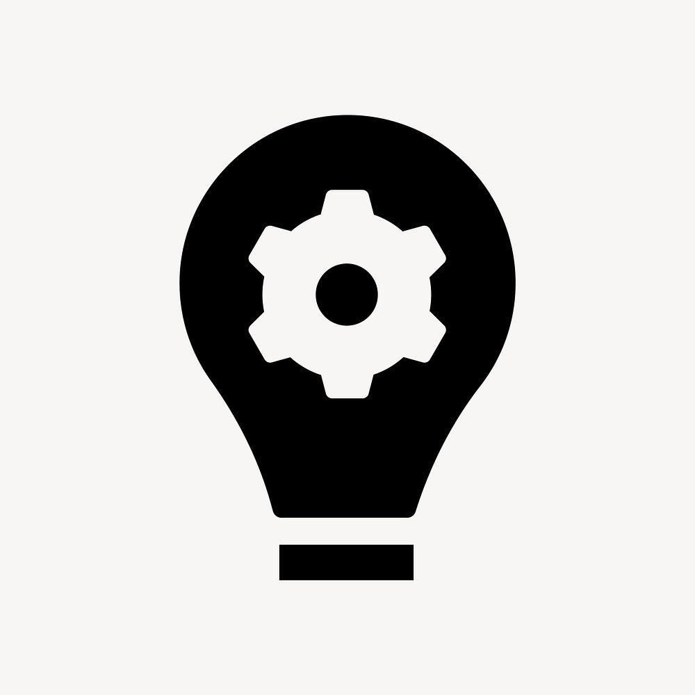 Innovation light bulb flat icon element vector