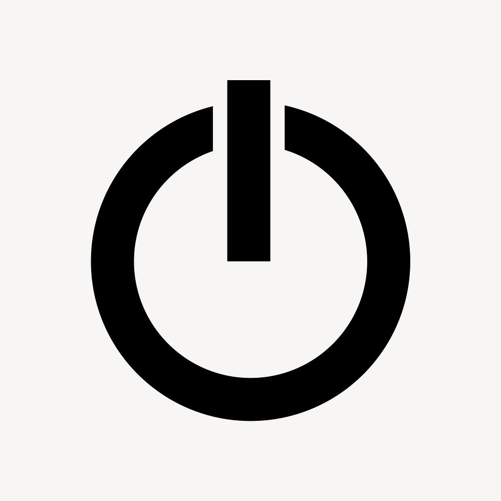 Off button flat icon element vector