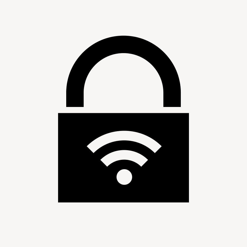 Wifi password flat icon vector