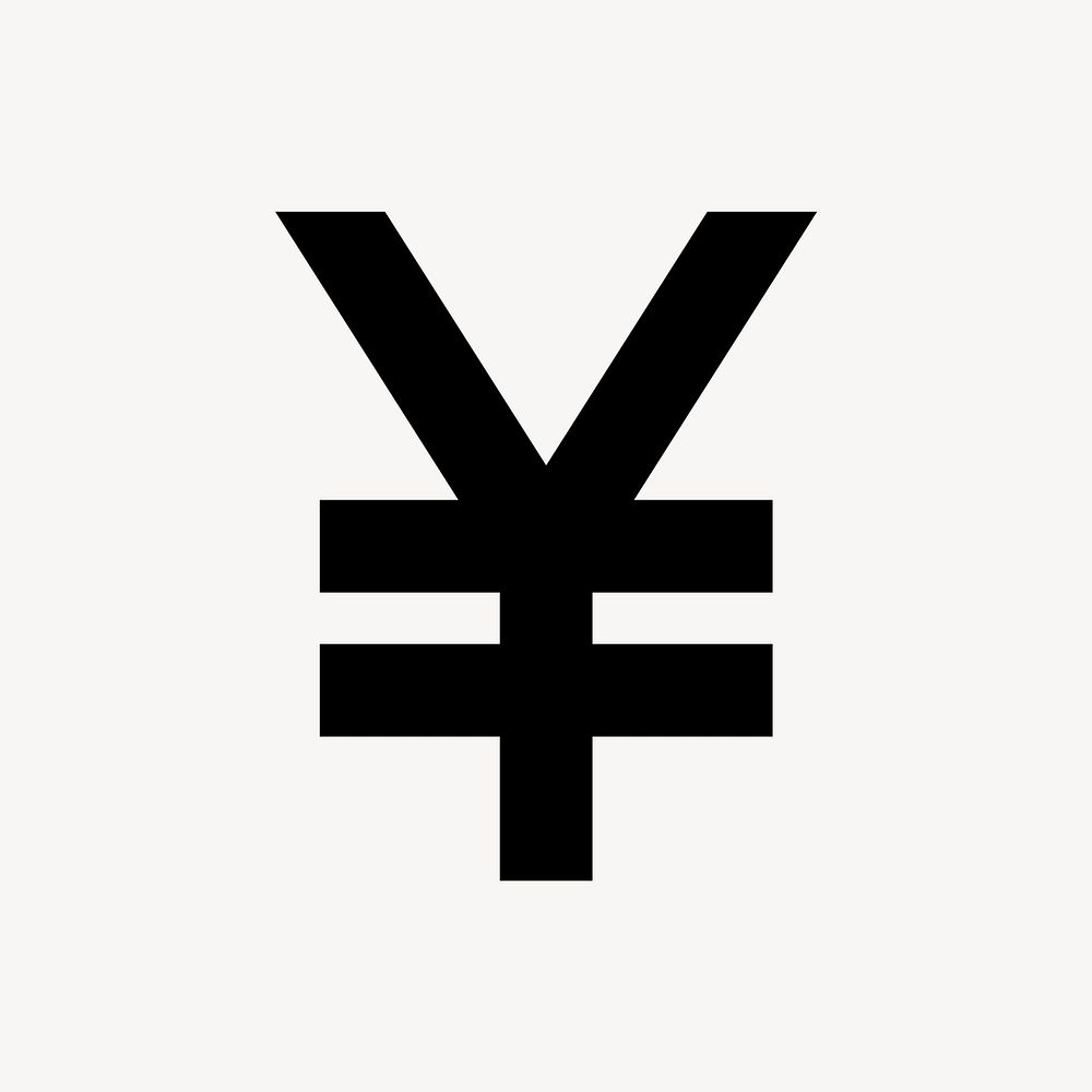 Japanese Yen currency, flat icon