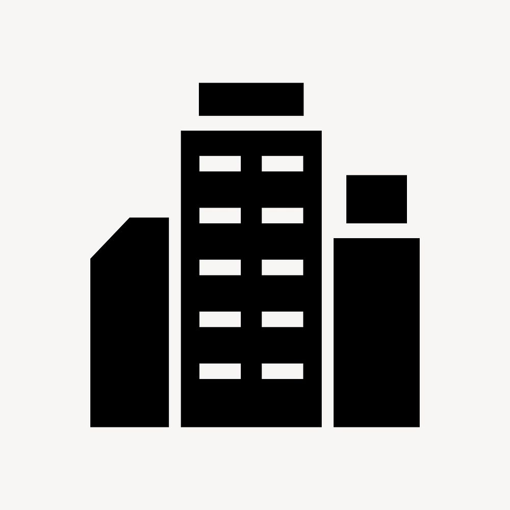 Building flat icon element vector