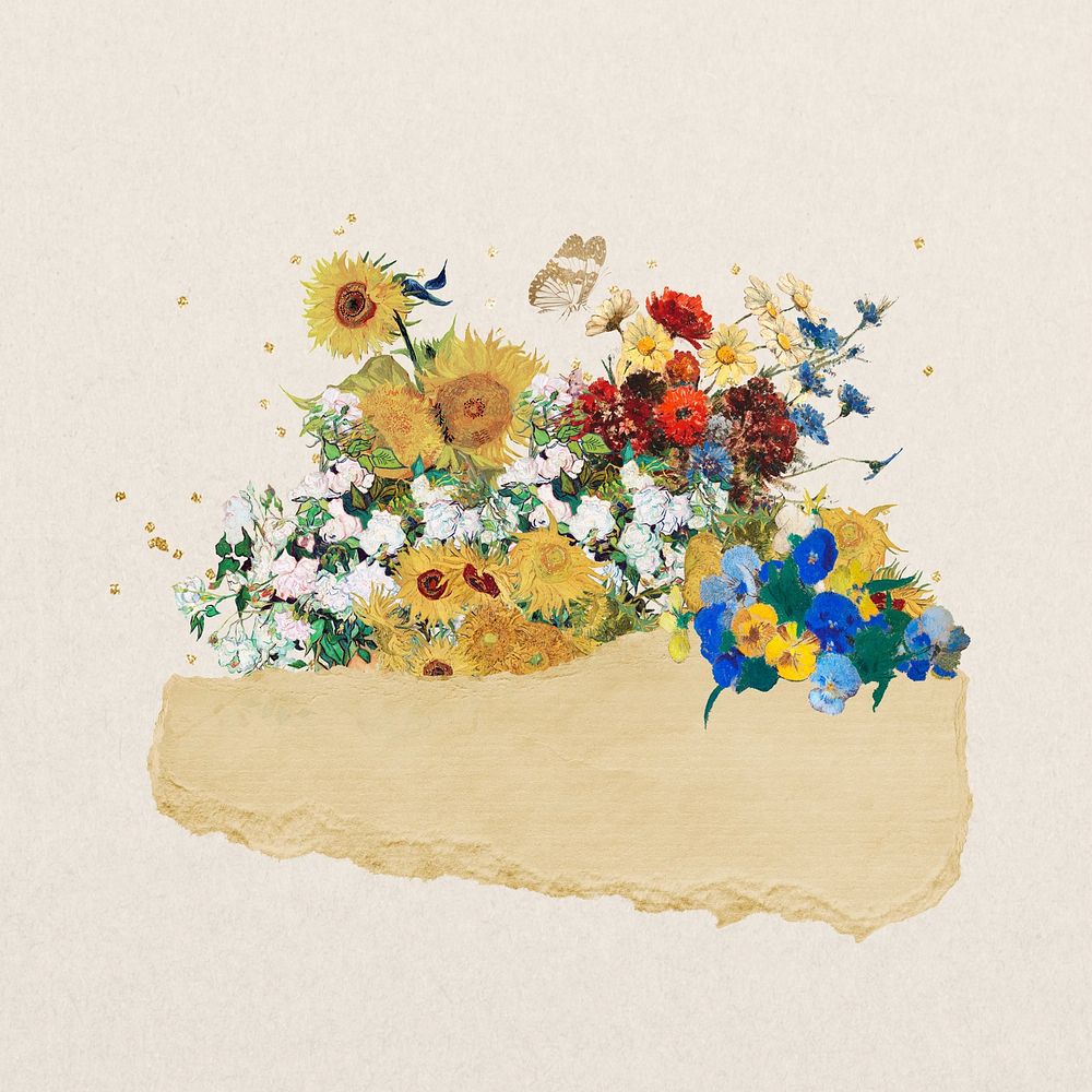 Van Gogh's famous painting collage illustration, remixed by rawpixel