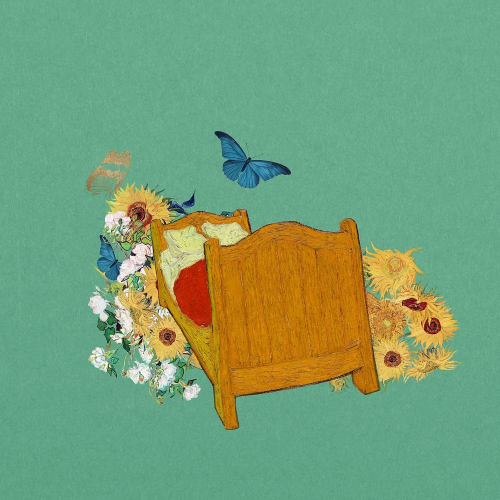 Van Gogh's famous paintings collage element, remixed by rawpixel