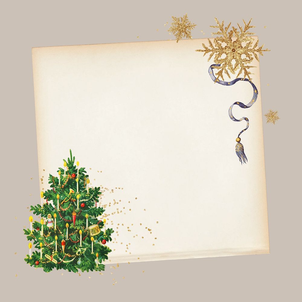Vintage Christmas note