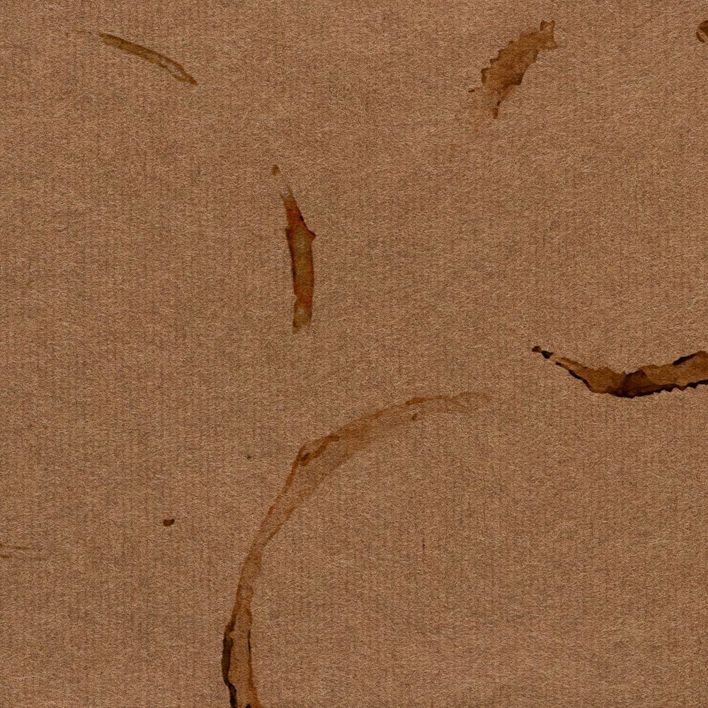 Coffee cup stain background, brown paper