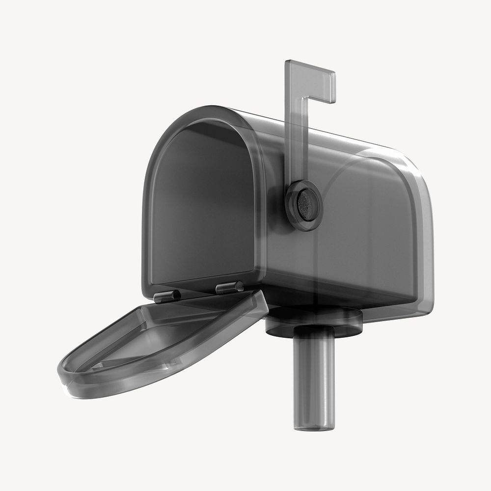 Black mailbox, 3D illustration Premium Photo rawpixel