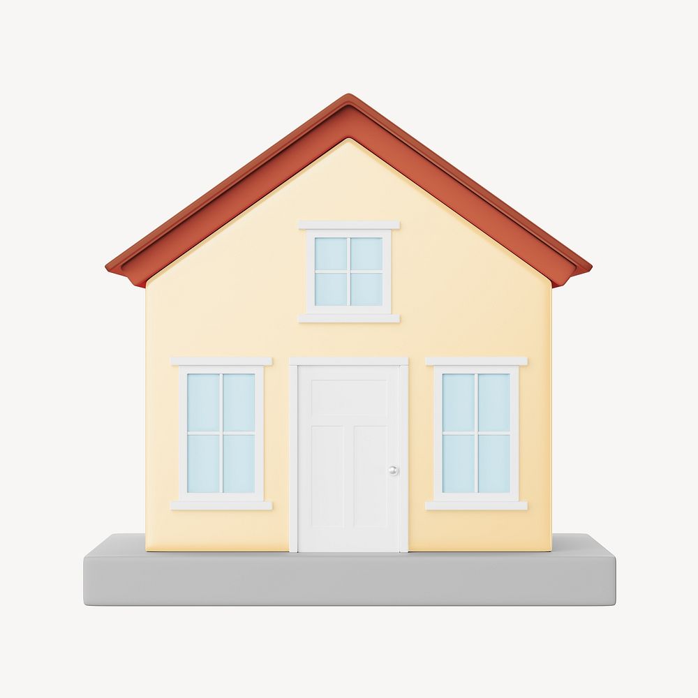 Simple house model, 3D rendering | Premium Photo - rawpixel