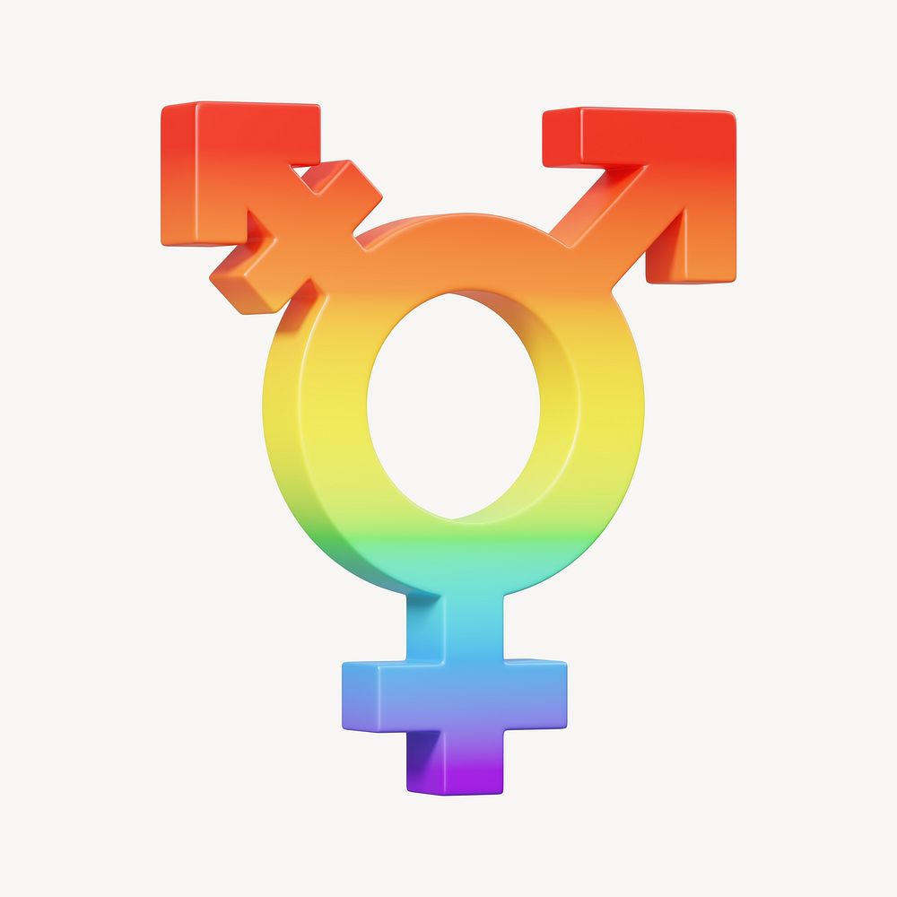 Transgender gender symbol, 3D rendering | Premium Photo - rawpixel