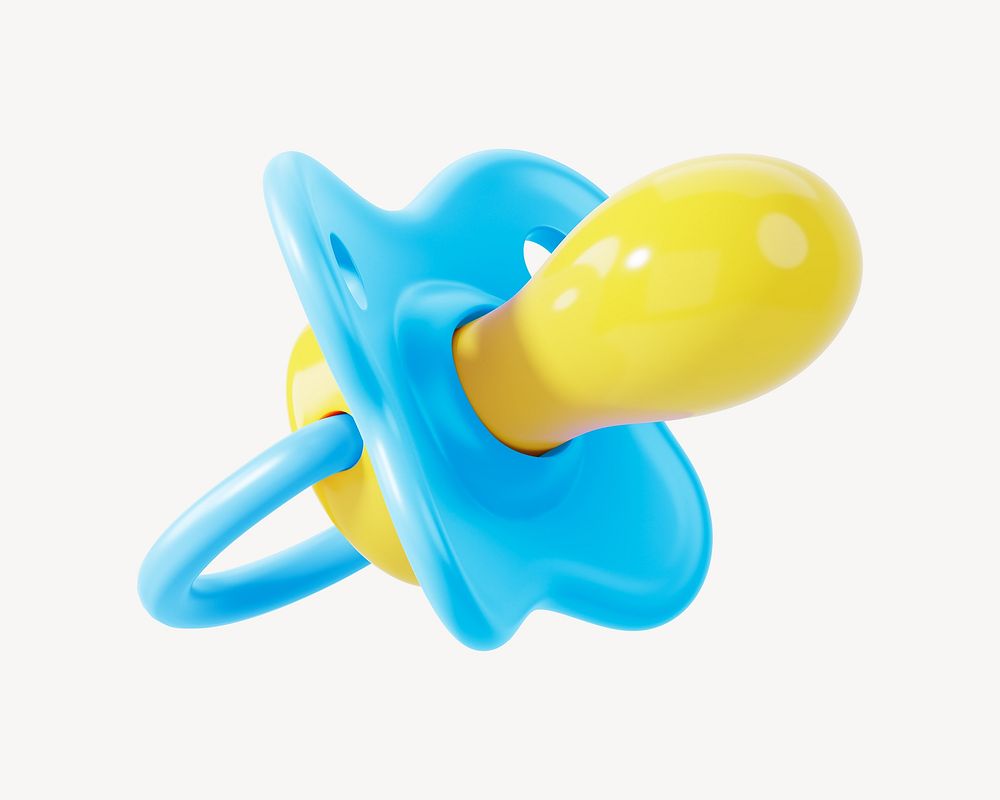 Baby pacifier, 3D rendering illustration