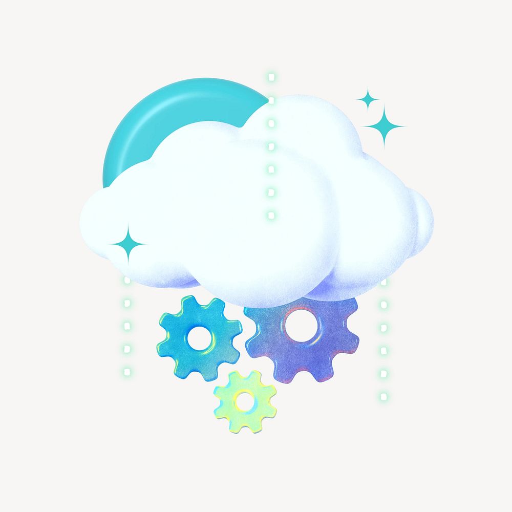 Cloud storage setting collage remix