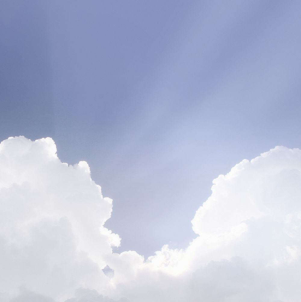 Beautiful sky background with Sun ray