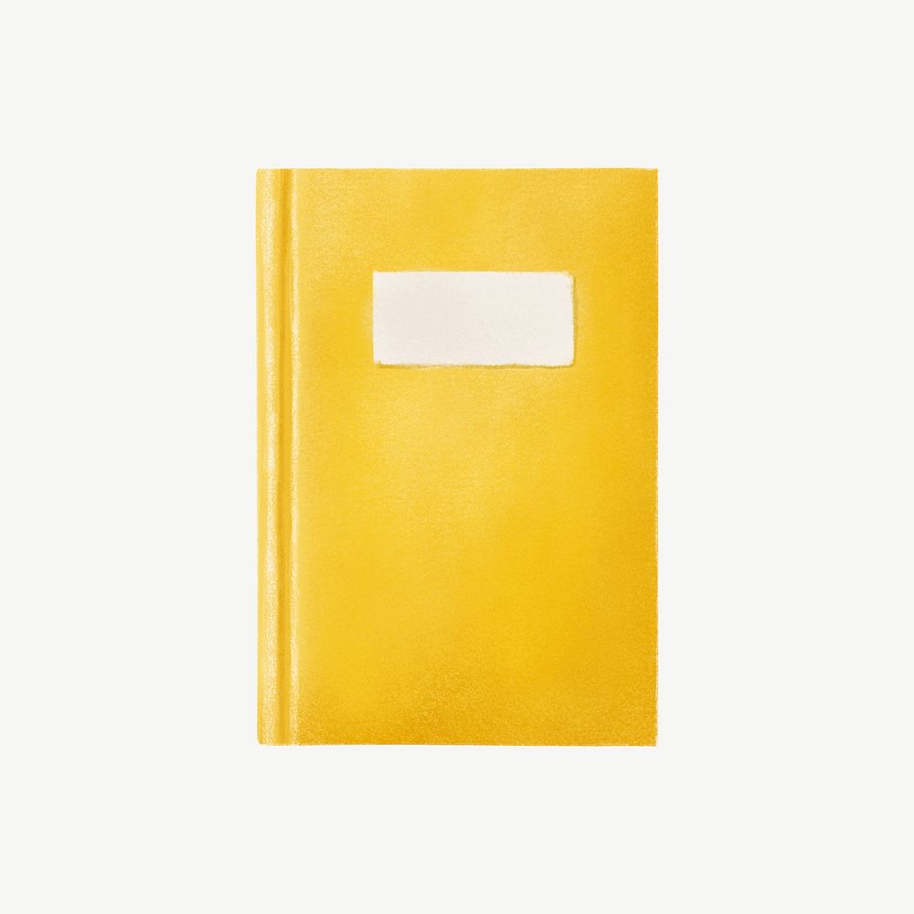 Yellow book, education illustration psd
