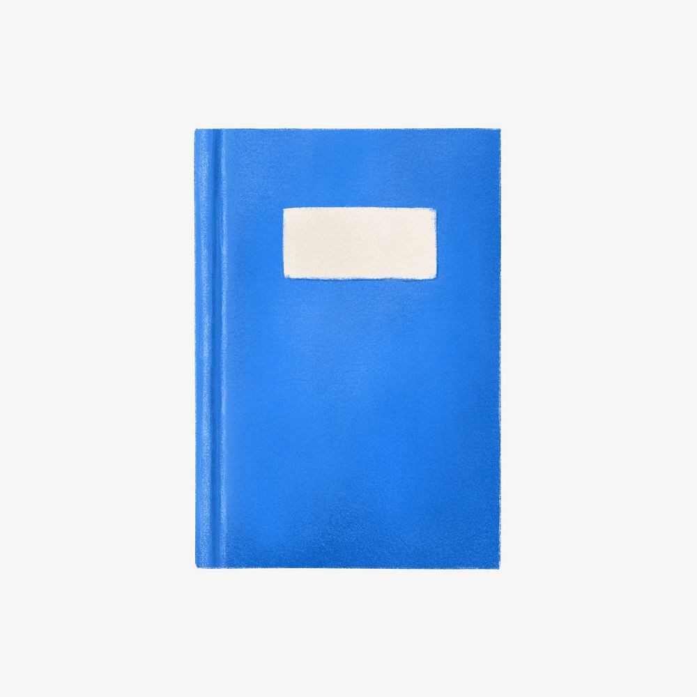 Blue book, education illustration psd