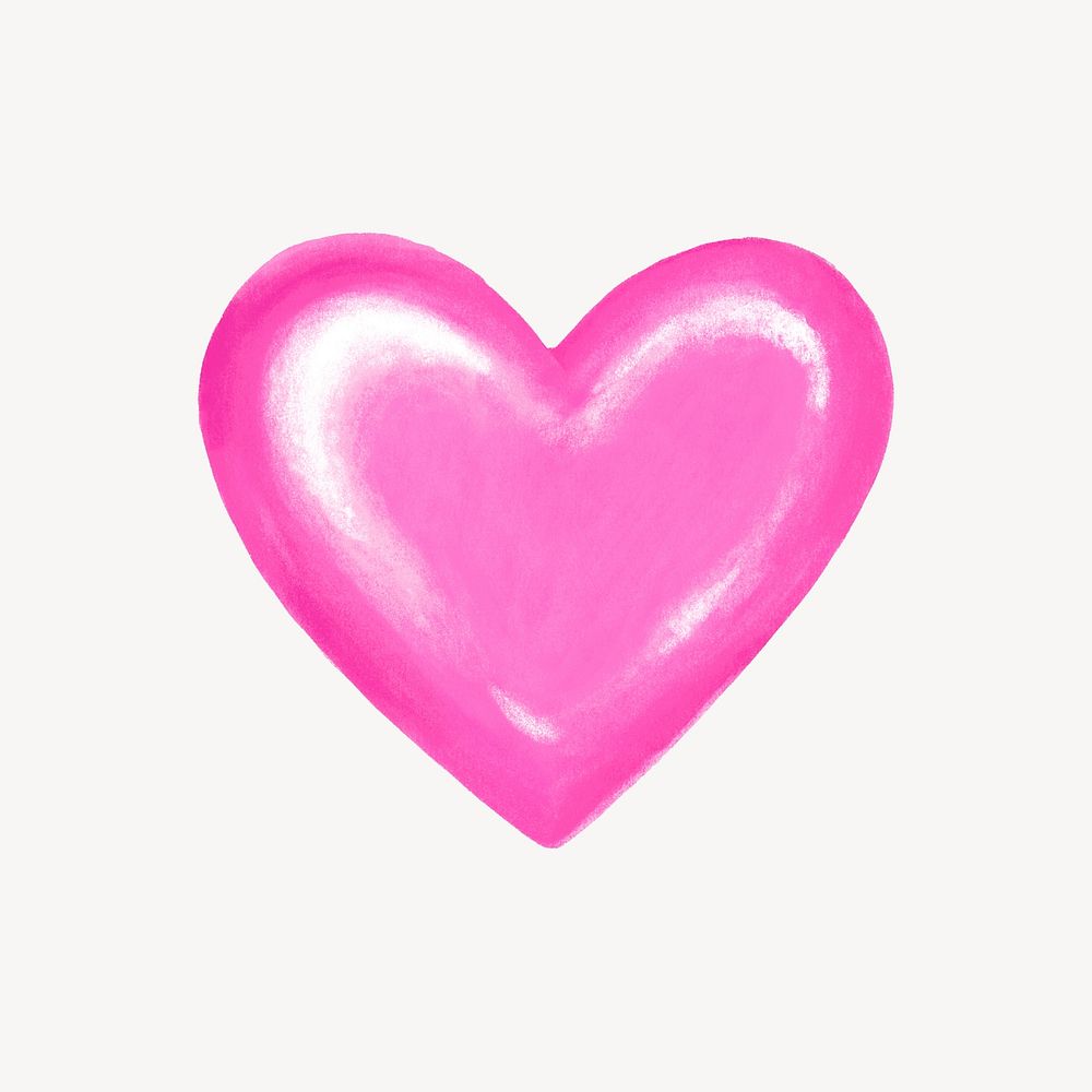 Pink heart, Valentine's Day graphic