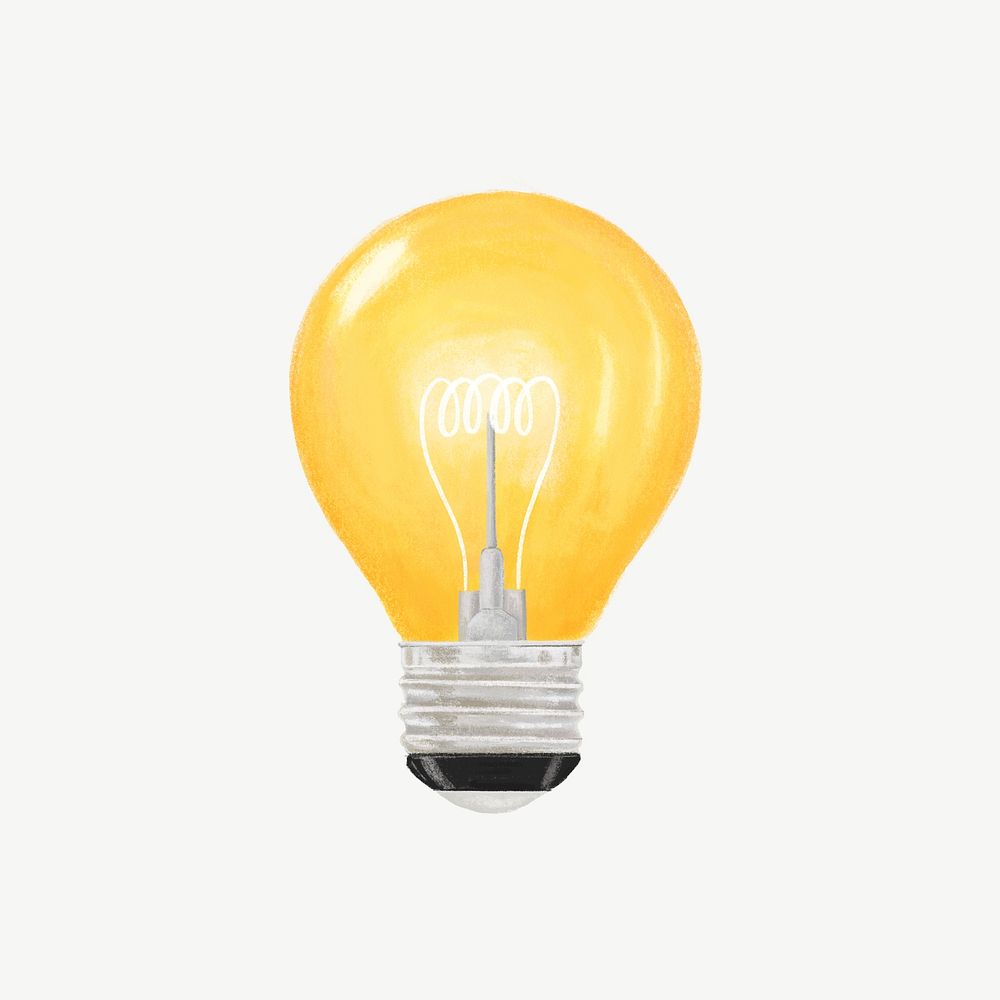 Light bulb, creative idea illustration psd