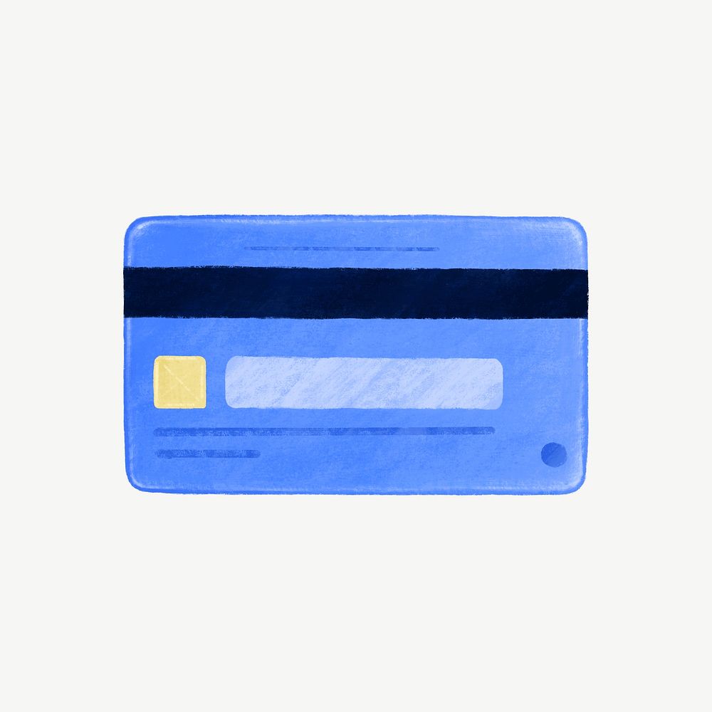 Credit card, money & finance illustration psd