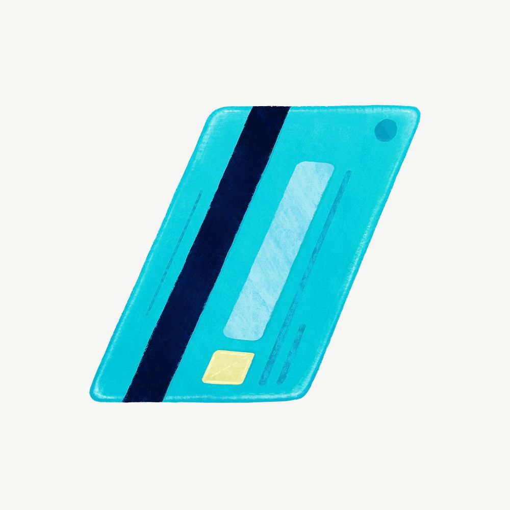 Credit card, money & finance illustration psd