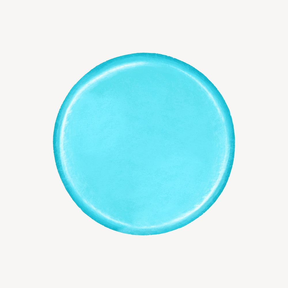 Blue circle shape element