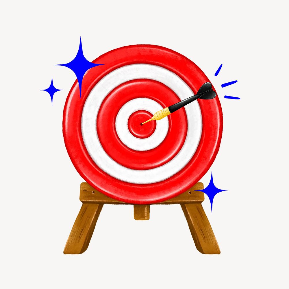Bullseye target arrow illustration