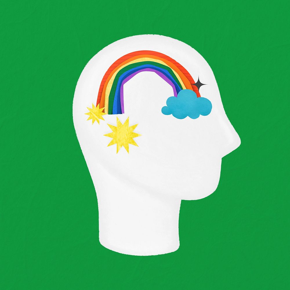 Rainbow  head, mental health remix