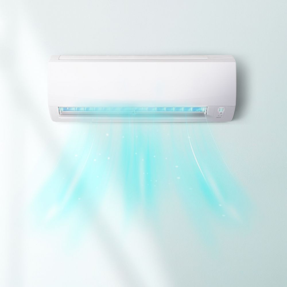 Air conditioner image with copy space