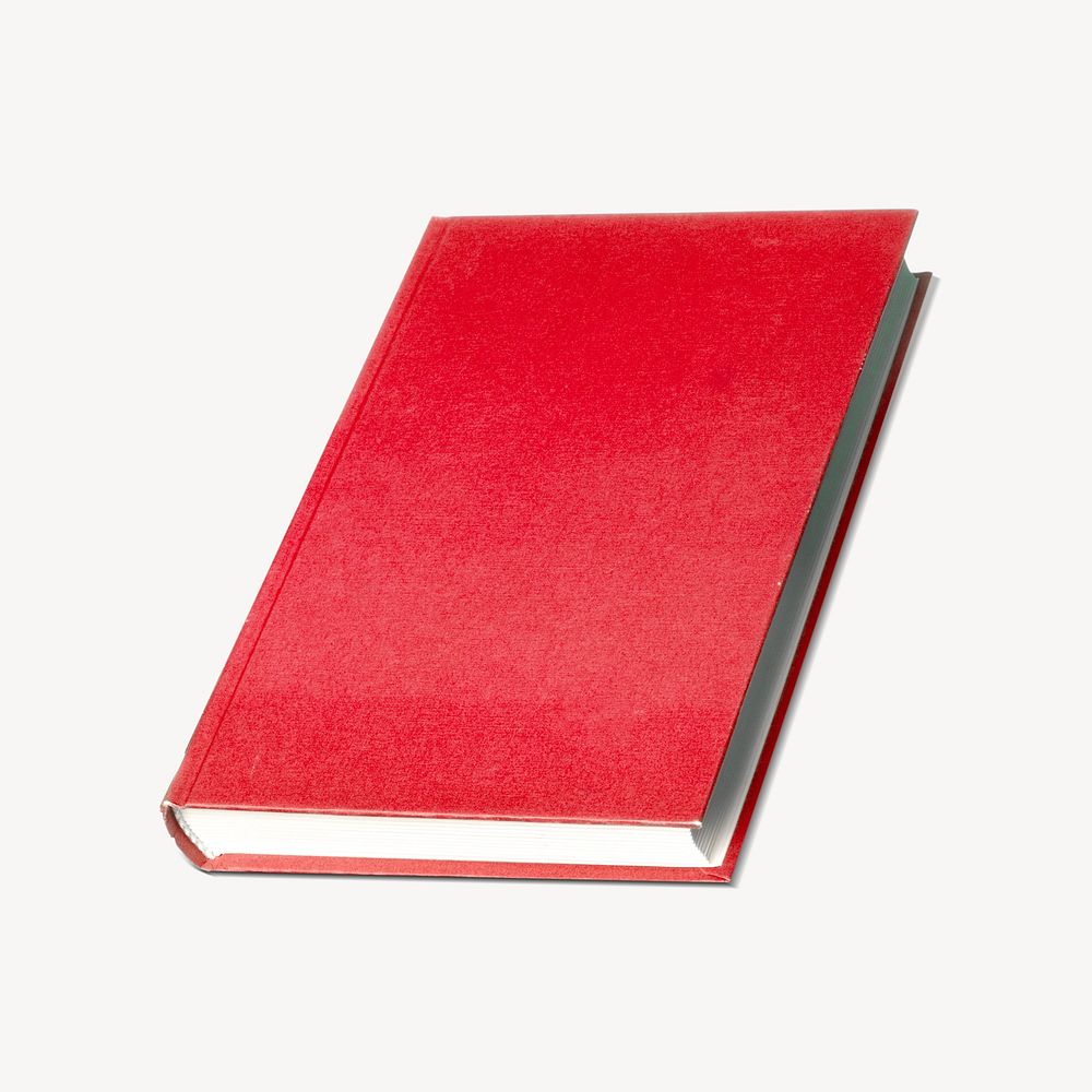 Red book, isolated object on white