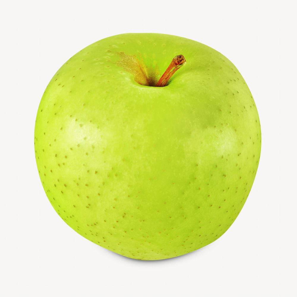 Green apple fruit isolated object