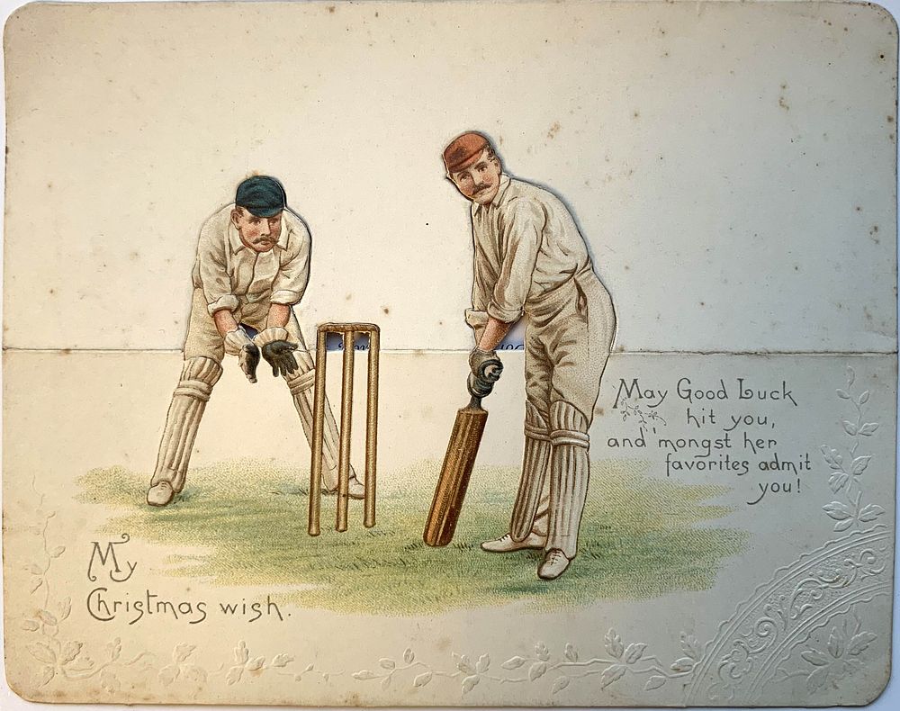 A cricket card (1898)