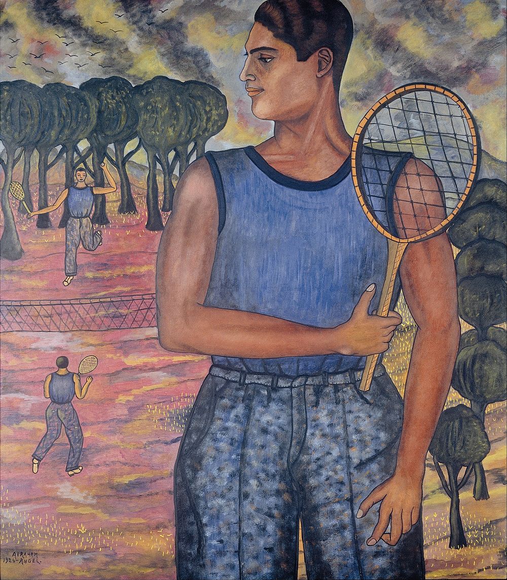 Abraham &Aacute;ngel - Portrait of Hugo Tilghman (The Tennis Player) 