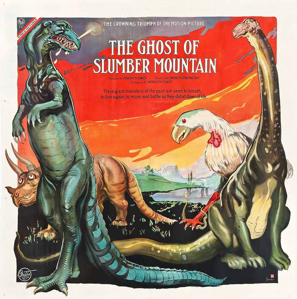 Poster for the 1918 film The Ghost of Slumber Mountain.