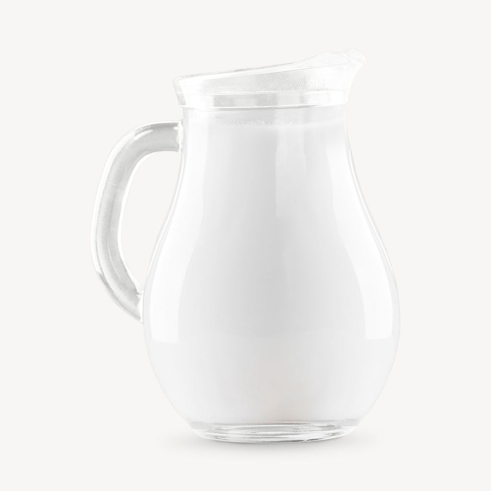 Milk jug  drink  collage element psd