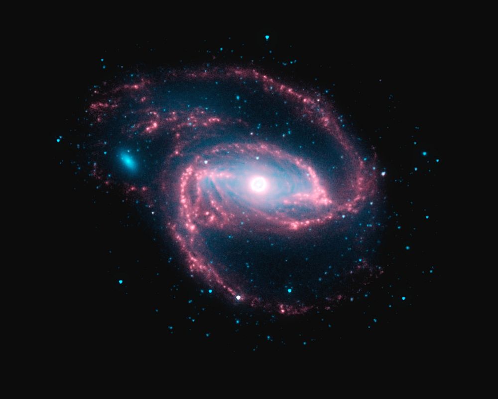 Galaxy image on white